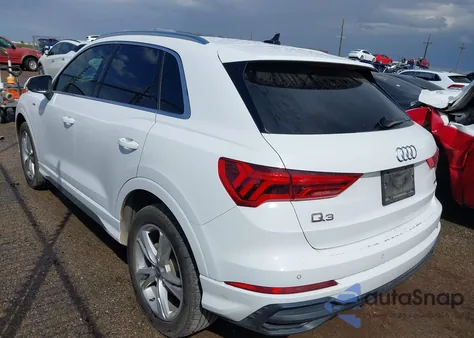 2020 Audi Q3 Premium 45 Tfsi S Line Quattro Tiptronic from USA, damaged, VIN WA1DECF3XL1088814
